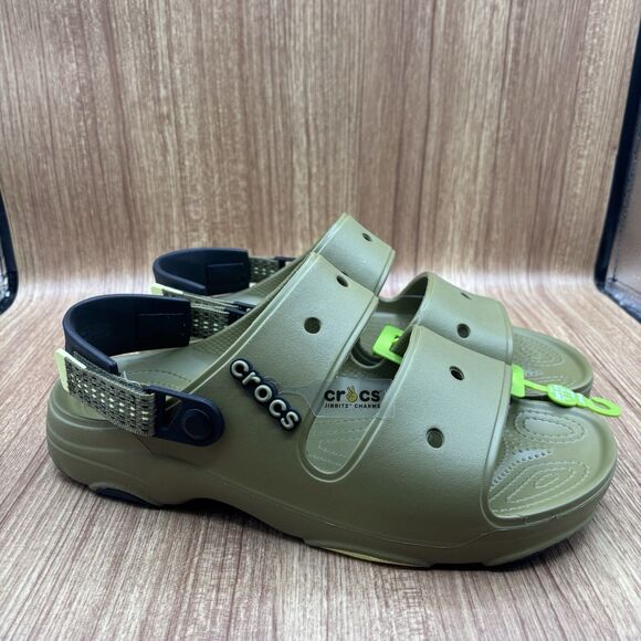 Crocs Classic All-Terrain Sandals Olive Aloe New with Tags Men’s Size 12 - Picture 1 of 7